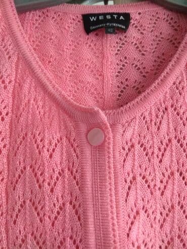 шерстяные кофты женские больших размеров: Продаю розовый чисто шерстяной вязаный костюм 48 размер, в хорошем — 4
