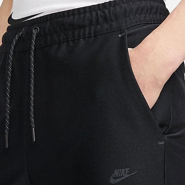 штаны мурской: Мужские спортивные штаны Nike (черные) - Прямой крой с зауженными — 3