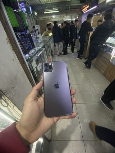 iphone xs телефон: IPhone 11 Pro Max, Жаңы, 64 ГБ, Кара, 85 % — 1
