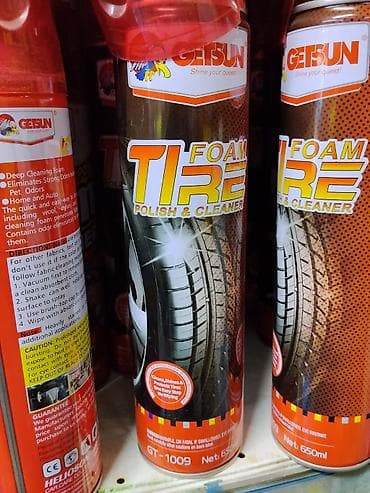 Пенный очиститель и полироль для шин Getsun Tire Foam Polish &