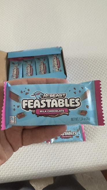 алма крипсон: MrBeast Feastables Milk Chocolate — молочный шоколад в порционных — 1