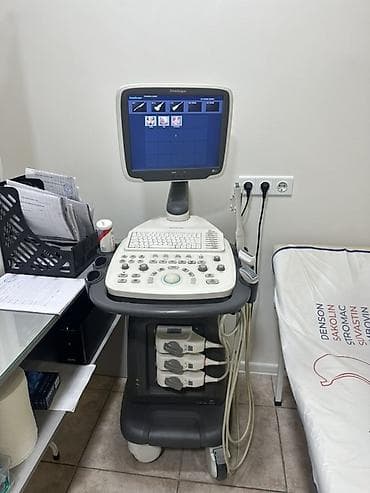 Медициналык жабдуулар: УЗИ-аппарат SonoScape S12 на мобильной тележке Описание: - — 3