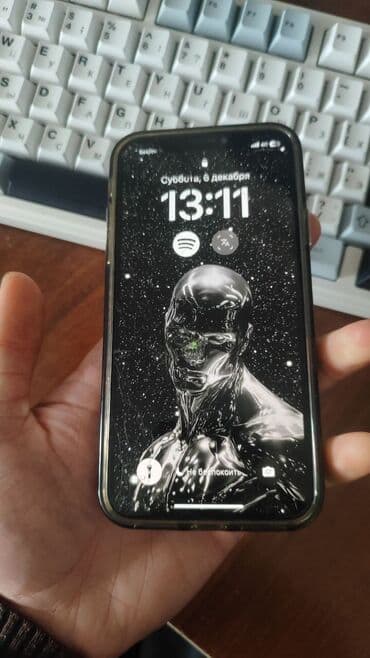 IPhone X, Б/у, 256 ГБ, White Titanium, Зарядное устройство, Чехол, 82 % at lalafo.kg IPhone X, Б/у, 256 ГБ, White Titanium, Зарядное устройство, Чехол, 82 %