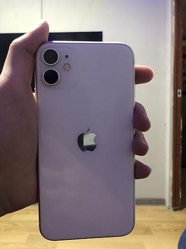 i3 9: IPhone 11, Б/у, 64 ГБ, Белый, Зарядное устройство, Защитное стекло, 86 % — 1