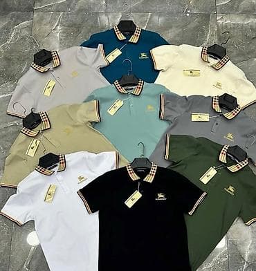 поло рубашки: Мужская футболка, S, M, L, Burberry, Новый, Платная доставка — 1