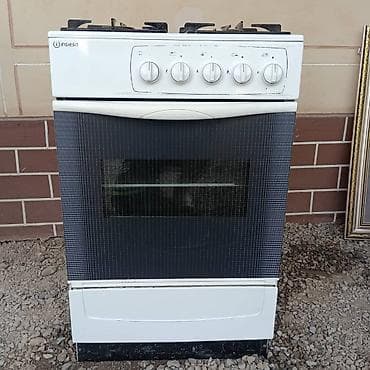 Газовая печь, Indesit, Б/у, Напольная, цвет - Белый, Полная оплата — 2