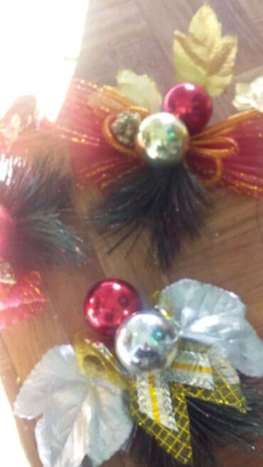 венок: Искусственная новогодняя композиция - Настольная искусственная ёлочка — 8