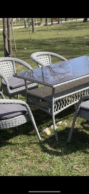 комплект садовой мебели: Комплект садовой мебели, Ротанг — 13