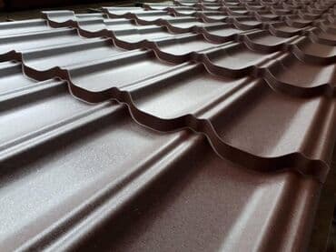 металочерепицы: Металлочерепица финера длина по заказу до 7,2м ширина 1,2 полная 1,14 — 2