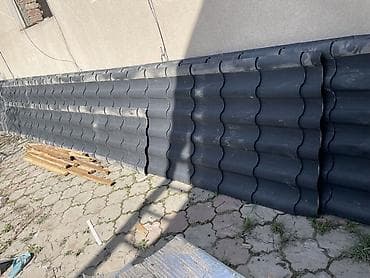 бочка 300: Металлочерепица в листах, цвет серый графит. 1 квадрат метр 300 сом — 9