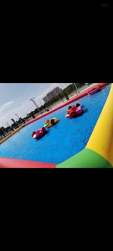 верхний орок: Надувной водный аттракцион: бассейн - Большой прямоугольный надувной — 1