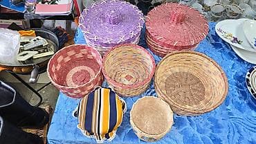 железная корзина: Корзины ручной работы, новые, плетенные, Распродаем остатки, пищевое — 1