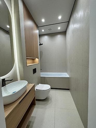 жк немецкий квартал: 2 комнаты, 73 м², Асанбай мкр Элитка, 3 этаж, Дизайнерский ремонт — 9
