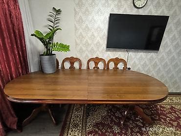foldable table: Стол для зала, Б/у, Складная, Овальная — 5