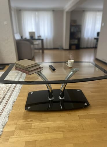 стекло для стол: Журнальный столик стеклянный, современный дизайн. - Столешница — 1