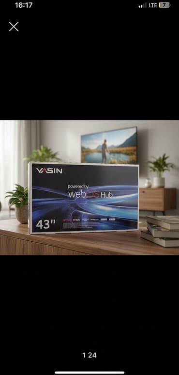 Телевизор Ясин smart 43 дюймов 110 см Экран телевизора QLED показывает