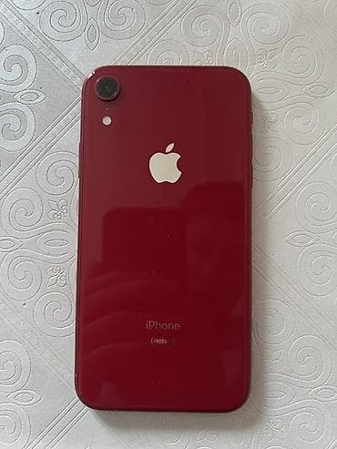 tab s2: IPhone Xr, Б/у, 64 ГБ, Красный, Чехол, 75 % — 1