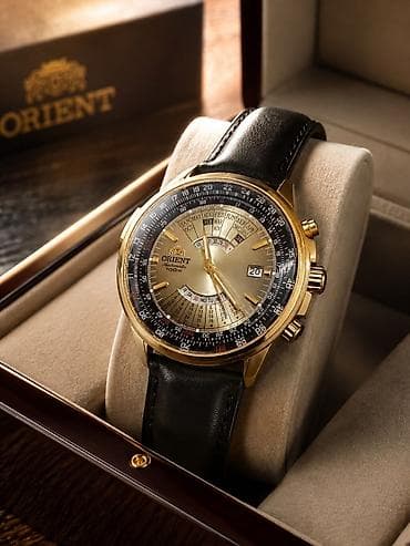 солнеч: ORIENT Automatic 100 m — многофункциональные мужские часы с фирменным — 1