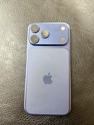 айфон телфон: IPhone 17 Pro Max, Б/у, 256 ГБ, Синий, Зарядное устройство, Защитное стекло, Чехол, 94 % — 6