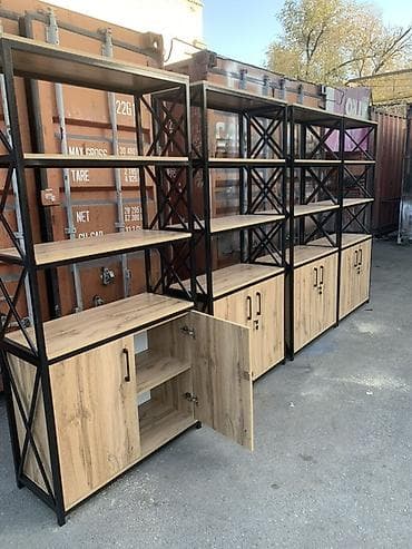 Кеңсе стеллаждары: Кеңсе стеллаж, Жаңы, Темир, Өзү алып кетүү, Акылуу жеткирүү — 3