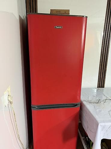 fridge: Холодильник двухкамерный Supcoo (красный) - Форм‑фактор: классический — 1