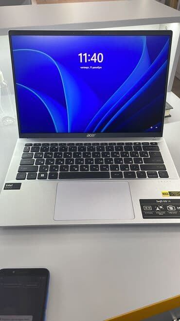 ноутбук core i3: Ультрабук, Acer, 8 ГБ ОЗУ, Intel Core i5, 14 ", Б/у, Для несложных задач, память NVMe SSD — 1