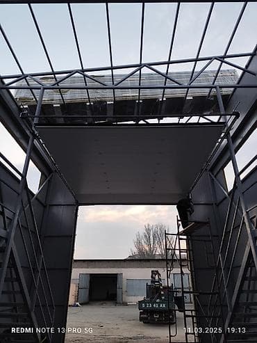 Инструменты: Секционные ворота Автоматические ворота - экономия места — полотно — 2