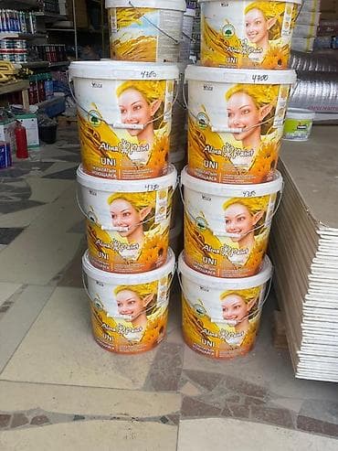 Краска Alina Paint UNI — акриловая интерьерная моющаяся краска at lalafo.kg Краска Alina Paint UNI — акриловая интерьерная моющаяся краска
