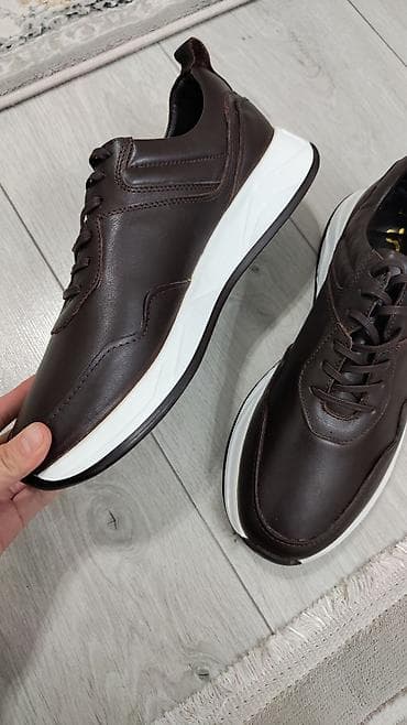 полуботинки мужские: Кожаные кеды/полуботинки производство Турция.100% кожа - Цвет — 5