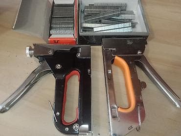 surface pen: Ручные строительные степлеры + скобы Комплект: - 2 механических — 1