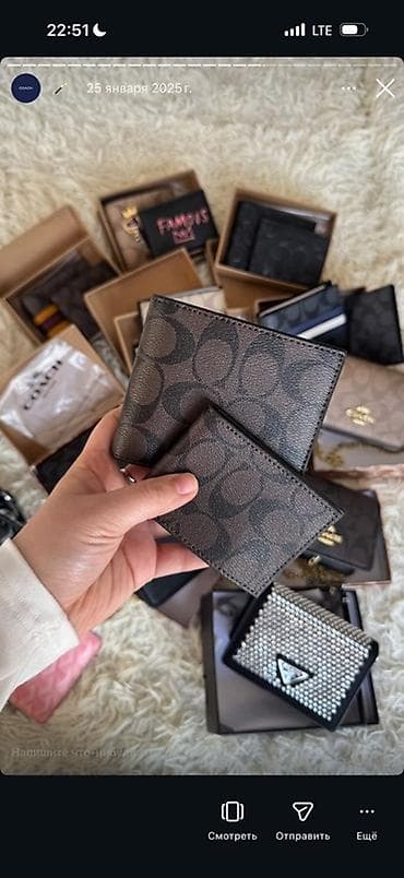 кошелек оригинал: Кошелек, Prada, Натуральная кожа, Унисекс, Новый — 7