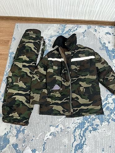 теплые вещи: Зимний утеплённый костюм «камыш/лес» (куртка + брюки) - Назначение — 4