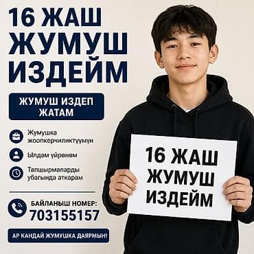 Услуга: молодой кандидат 16 лет ищет работу. Ключевые качества и at lalafo.kg Услуга: молодой кандидат 16 лет ищет работу. Ключевые качества и