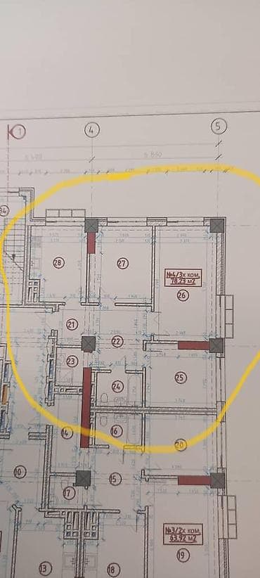 строка кж продажа квартир: 3 комнаты, 78 м², Элитка, 1 этаж, Готовая ПСО (под самоотделку) — 1