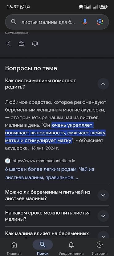 травяные: Листья малины — натуральное сырьё для заваривания чая и настоев — 3