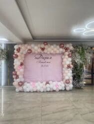 кыз узату пригласительные электронные: Оформления для торжеств «под ключ» - Фотозона/сцена: фон из белых — 5