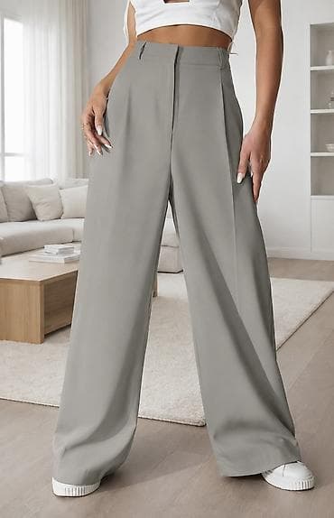 шым мурской: Женский костюм в стиле smart-casual, светло‑серый Верх XS Низ S - — 2