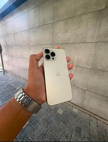 iphone rx: IPhone 13 Pro Max, Б/у, 256 ГБ, Серебристый, 79 % — 1