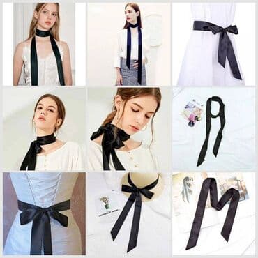 сумка кожаная из италии: Шарф, узкий длинный, шелковый, ширина 5 см, длина 180 см — 1