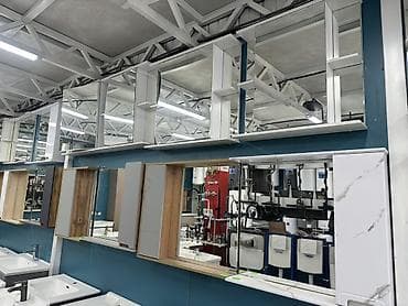 Шкаф для ванной, С зеркалом, Другой материал