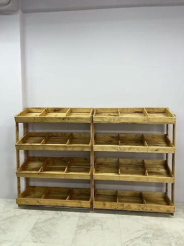 Полки для овощей: Деревянные стеллажи для овощей и фруктов - Профессиональные торговые — 8