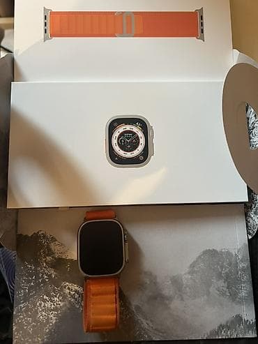 apple ultra 3: Apple Watch Ultra (модель A2684), корпус титан 49 мм. Ремешок Orange — 1