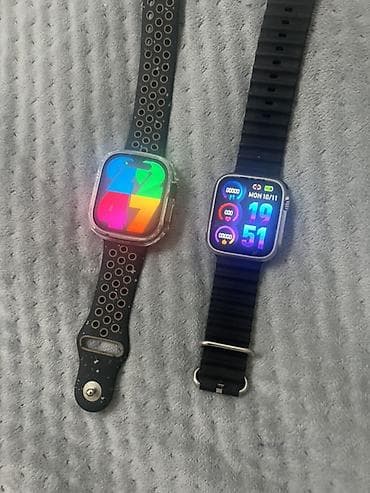 xiaomi mi band 8: Смарт‑часы (2 шт.) с квадратным дисплеем и сменными ремешками За один — 1
