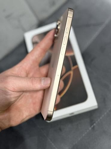 apple x: IPhone 16 Pro Max, Б/у, 256 ГБ, Desert Titanium, Защитное стекло, Коробка, 100 % — 4
