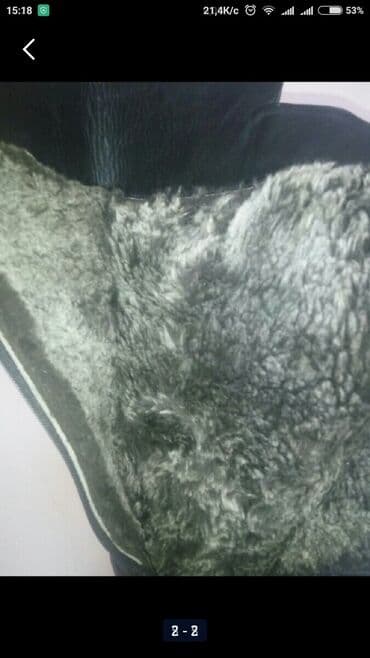 сапоги из натурального меха и кожи: 37-38 Сапоги ботфорты, Турция, зимние, натуральная кожа и натуральный — 2