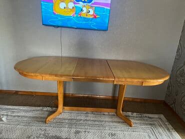 стол качественный: Зал үчүн үстөл, Колдонулган, Бүктөө, Oval — 6
