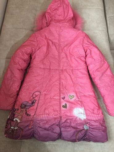 куртка подростковая зимняя: Куртка очень тёплая, нарядная, на девочку 9- 10 лет — 2