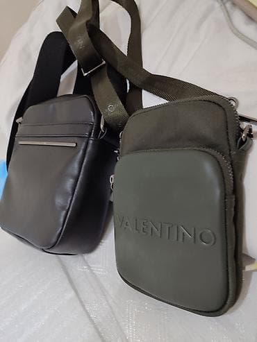 барсетка мужской: Комплект из двух мужских сумок через плечо. 1) Сумка — 5