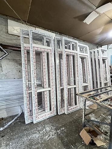 пвх профиль: Пластиковая дверь, Новый, Со стеклом, Российская — 1