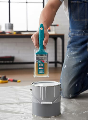 универсальный набор инструментов для дома: Кисть малярная VCANO, модель V-295047 - Тип: плоская кисть для — 1